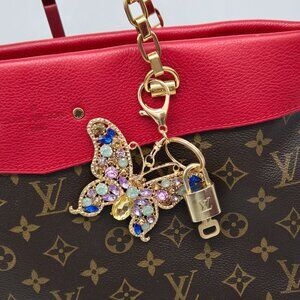 Authentic Louis Vuitton Lock & Key with unbranded Bagcharm, Keycharm, Keychain